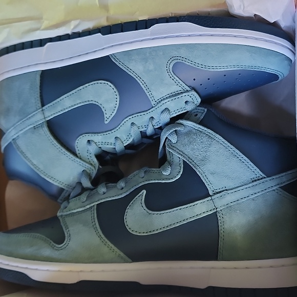 Nike Dunk Hi Retro Armory Navy/Mineral Slate 10 - Picture 3 of 4